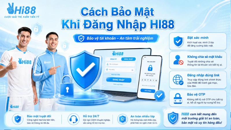 Cách Bảo Mật Khi Đăng Nhập HI88