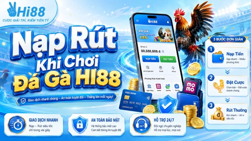 Nạp Rút Khi Chơi Đá Gà HI88